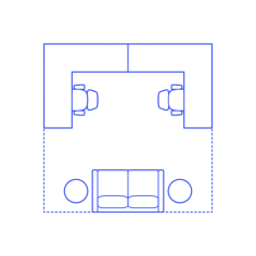 Layouts Private Offices Shared L Shape Corner Lounge Sketch Drawing Svg, Free Vectors File